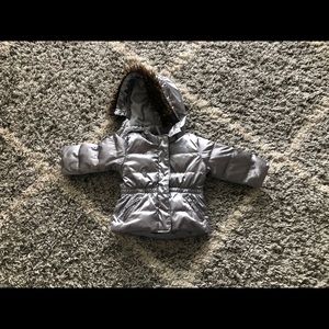 Hooded coat with faux fur trim (fur and the hood are removable) from babyGap.